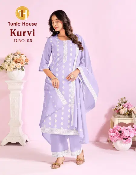 Kurvi By Tunic House Cotton Plus Size Kurtis Set

